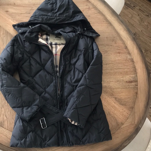 burberry down coat womens